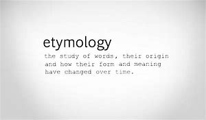 etymology 1